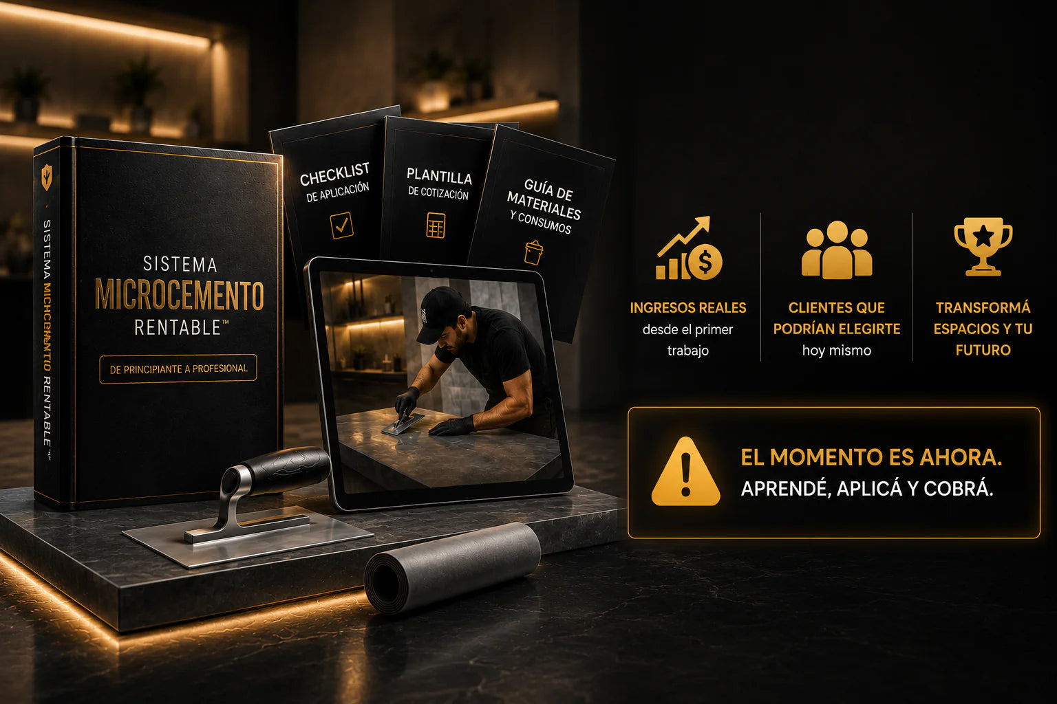Sistema microcemento rentable