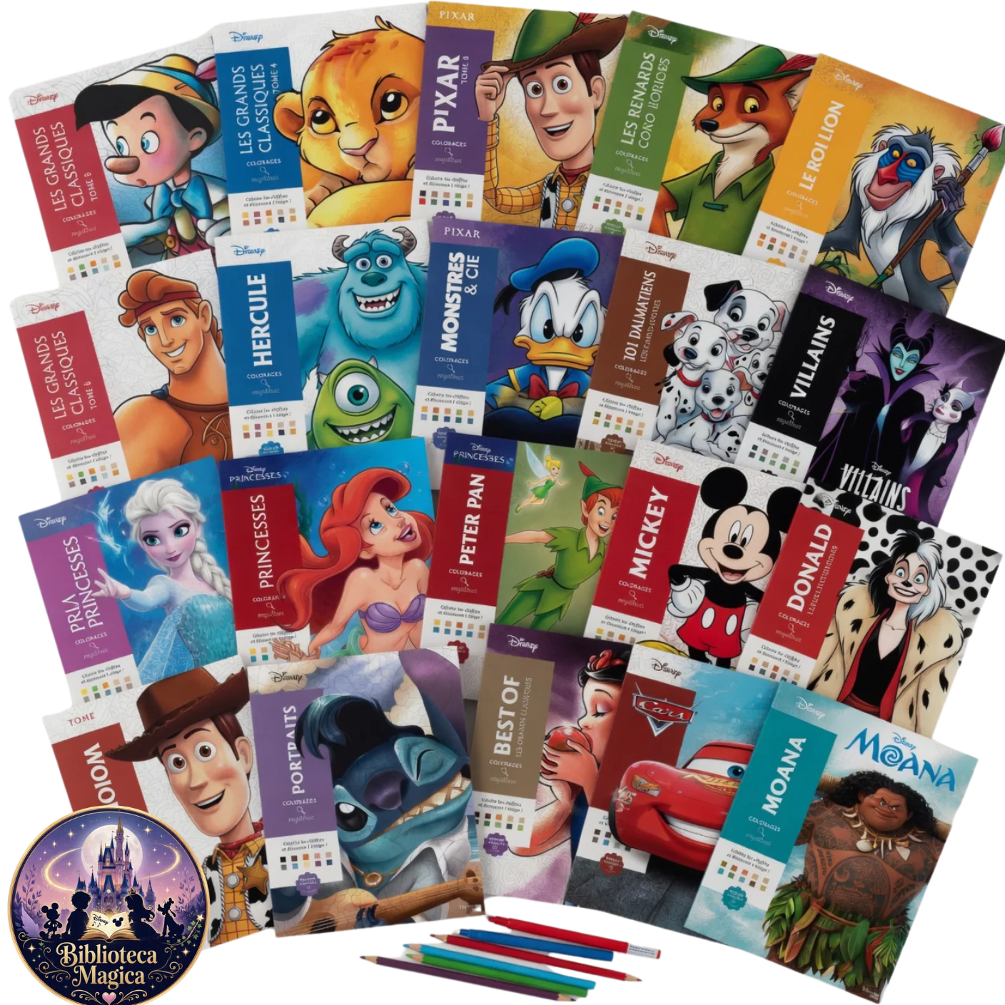 La Biblioteca Mágica de Coloreables Disney