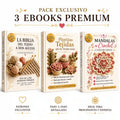 PACK 3 EBOOKS Mandalas, plantitas tejidas y la biblia del tejido