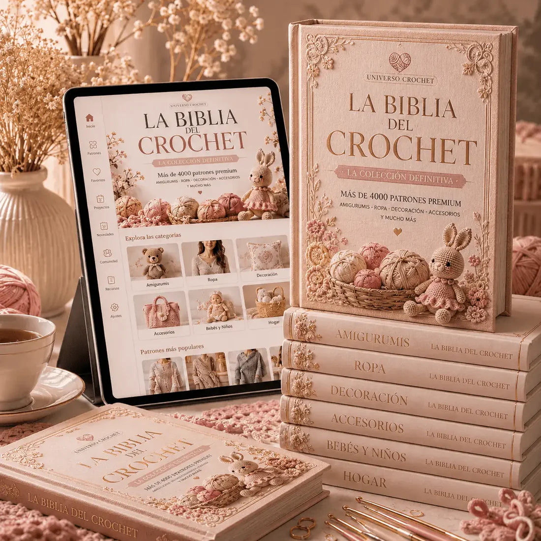 La Biblia del Crochet: Crea piezas increibles con +4000 patrones premium